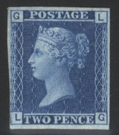 1867 April Paris Exhibition Proof Single Of The 2d Blue Pl.9 LG, Fine & Scarce. Spec DP49, Cat. £4000 - Sonstige & Ohne Zuordnung