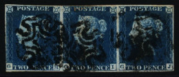 Plate 1 In Horizontal Strip Of Three, GH-GL With Close To Clear Margins (very Close, Just Touched At Lower Left) And Thr - Sonstige & Ohne Zuordnung