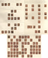 1854-61 Collection Of Used 1d Red Stars In A Philatelic Album With In Excess Of 2800 Examples (+ 36 Covers), Mostly From - Otros & Sin Clasificación