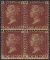 1864-79 1d Rose Red Pl.223, Fine M, Full O.g Block Of Four SE/TF, Cat. £520+ - Other & Unclassified