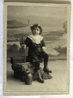 Photographie De Cabinet - Charmante Jeune Fille Bien Habillée -  Famille Bougouin à Massérac ? - Personas Anónimos