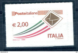 Posta Italiana Euro 2,00 "Letterina" Varieta' Dentellatura Verticale Spostata - Errors And Curiosities