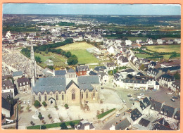 Ppgf/ CPSM Grand Format - FINISTERE - PLOUGASTEL DOUALAS - VUE AÉRIENNE SUR LE QUARTIER DE L'ÉGLISE - Plougastel-Daoulas