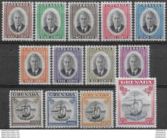 1951 Grenada Giorgio VI 13v. MNH SG N. 172/84 - Autres & Non Classés