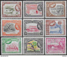 1963-65 British Guiana 9v. MNH SG N. 354/65 - Autres & Non Classés