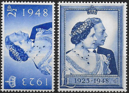 1948 Gran Bretagna Royal Silver Wedding MNH SG N. 493/94 - Autres & Non Classés