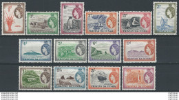 1954 Tristan Da Cunha Elisabetta II 14v. MNH SG N. 14/27 - Altri & Non Classificati