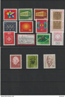 RFA 1969 14 Timbres Différents Yvert 445-449 + 458-460 + 464-468 + 474 NEUF** MNH Cote : 9,70 Euros - Nuevos