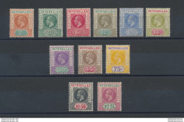 1917-22 - Seychelles - SG 82/97 - 11 Valori , MLH*- MNH** - Not Completely Set - Otros & Sin Clasificación