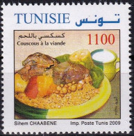 Timbre-poste Gommé Dentelé Neuf** - Couscous à La Viande Couscous With Meat - N° 1650 (Yvert Et Tellier) - Tunisie 2009 - Tunisia