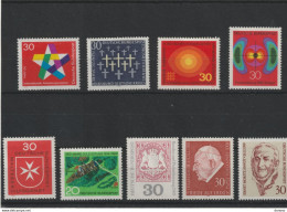 RFA 1969 Yvert 445 + 448 + 458-460 + 465-467 + 474 NEUF** MNH Cote : 6,00 Euros - Unused Stamps