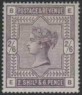 1883-84 2/6d Lilac, Fine M, SG.178. (1) Cat. £600 - Andere & Zonder Classificatie