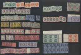 1887 Jubilee Duplicated M Range (incl. UM) Singles & Multiples Incl. Singles 1½d (10), 2d (7), 2½d (5), 3d (5), 4d (7),  - Andere & Zonder Classificatie