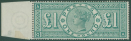 1891 £1 Green QA, Left Side UM Marginal Example (with Vertical Crease), SG.212. (1) Cat. £5000 - Other & Unclassified