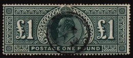 1911-13 Somerset House £1 Deep Green, VFU With C.d.s, A Lovely Example, SG.320, Cat £750. - Other & Unclassified