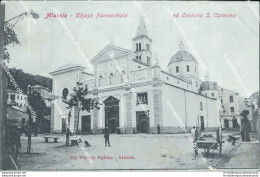 Bt302 Cartolina Alassio Chiesa Parrocchiale Ed Oratorio S.caterina  Savona - Savona