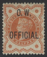 O.W OFFICIAL 1896 ½d Vermilion, Part O.g, SG.O31, Cat. £350 - Andere & Zonder Classificatie