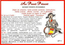 *CPM - Carte Pub Boutique "Au Passé Présent" - Publicidad