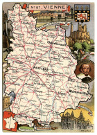 Vienne - Carte Géographique Et Touristique - Blondel La Rougery - Other & Unclassified