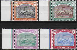 1948 British Sudan Gunboat Zafir Postage Due 4v. MNH SG N. D12/D15 - Autres & Non Classés