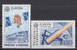 FRENCH ANDORRA 423-424,unused - 1991