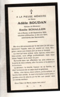 Renaix 1869 - Ellezelles 1944 , Adèle Soudant - Décès