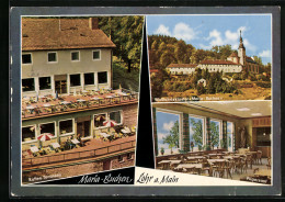 AK Lohr A. Main, Waldrast Maria Buchen, Wallfahrtskirche, Terrassen-Café  - Lohr