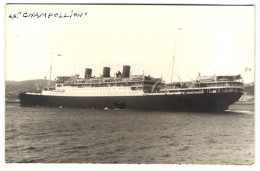 Fotografie Unbekannter Fotograf Und Ort, Dampfer S.S. Champollion  - Bateaux