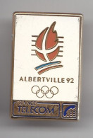 Pin's Jeux Olympiques Alberville 92 France Télécom Réf 2849 - Giochi Olimpici