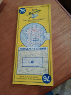 155 // CARTE MICHELIN / AURILLAC - ST ETIENNE / 1960 - Callejero