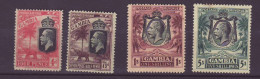 Gambia Set Of 4 SG 118/121 Light Traces Of Hinge * - Gambie (...-1964)