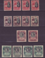 Gambia SG 118/121 Stamps In Mnh Or Very Lightl Trace Of Hinge With Range Of Different Colors - Gambie (...-1964)