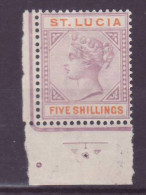 St Lucia 5s Victoria SG 51 Value Mnh ** Superb - Ste Lucie (...-1978)