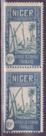 Niger 33 Puits 10c Variété En Pair 20c Décalé ** TTB - Unused Stamps