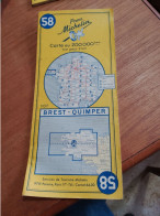 155 // CARTE MICHELIN / BREST-QUIMPER / 1959 - Roadmaps