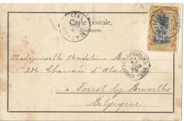 !!! CONGO, CPA DE 1903 DE TUMBA POUR FOREST-LEZ-BRUXELLES (BELGIQUE) - Storia Postale