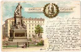 1.7.35 ITALY, TORINO, CAMILLO VAVOUR, 1899, POSTCARD - Andere & Zonder Classificatie