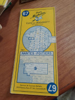 155 // CARTE MICHELIN / NANTES-POITIERS / 1955 - Wegenkaarten