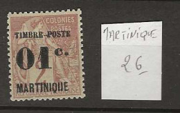 1891 MNH Martinique Yvert 26 Postfris** - Ungebraucht