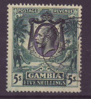 Gambia SG 121 5s Wmk Mult Crown CA Used Very Rare Elephant - Gambie (...-1964)