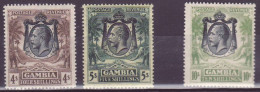 Gambia SG 140/142 Set Of 3 Mnh ** Superb Elephant - Gambia (...-1964)