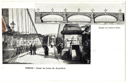 1.7.36 ITALY, TORINO, PONTE IN FERRO DA DEMOLIRISI, PONTE IN COSTRUZIONE, UNDIVIDED BACK, POSTCARD - Andere & Zonder Classificatie