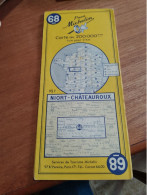 155 // CARTE MICHELIN / NIORT- CHATEAUROUX / 1954 - Carte Stradali