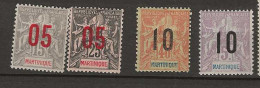 1912 MNH Martinique Yvert 78-81 Postfris** - Ongebruikt