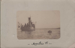 Photo Carte. Dragueur De Mines "Le Marseillais" Près De "TUZLA" 15km De Salonique (verso Excellent Témoignage) Collector - Guerra