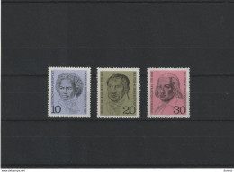 RFA 1970 Beethoven, Hölderlin, Hegel Yvert 479-481, Michel 616-618 NEUF** MNH Cote 2,20 Euros - Nuevos