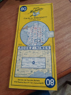 155 // CARTE MICHELIN / RODEZ - NIMES / 1959 - Roadmaps