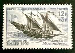 1957 FRANCE N 1093 - JOURNEE DU TIMBRE SERVICE MARITIME POSTAL - NEUF** - Unused Stamps