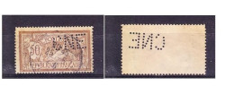 Timbre Oblitéré Perforé N°120 Avec Perforation CNE - Andere & Zonder Classificatie