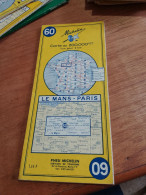 155 // CARTE MICHELIN / LE MANS - PARIS / 1964 - Cartes Routières